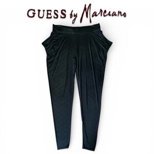 Y2K Guess by Marciano draping at the pockets Black Leggings pants size medium